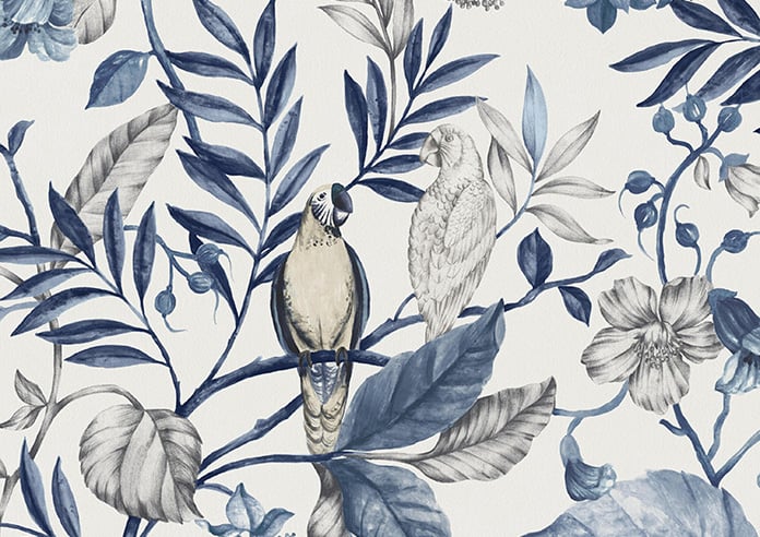 Iquitos, Indigo - Motorised Roman Blind - Image 7